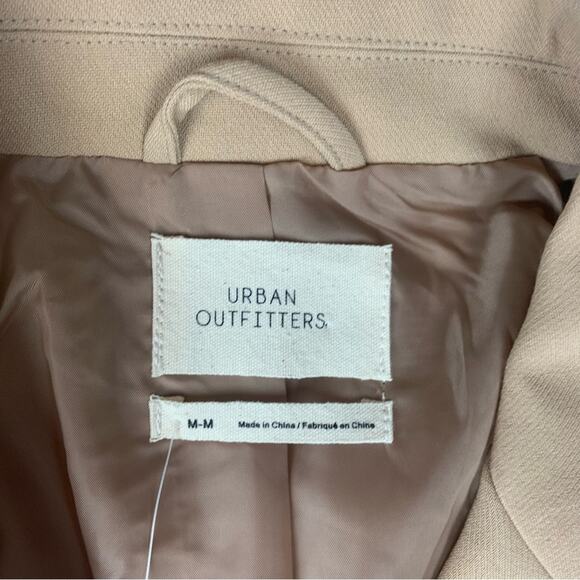 Urban Outfitters size medium beige blazer suit jacket new classic - Picture 3 of 9